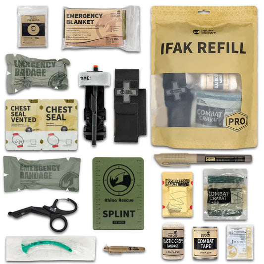 Tactical Trauma Kit IFAK (B) Refill (17-teilig) - inkl. Metall-Tourniquet