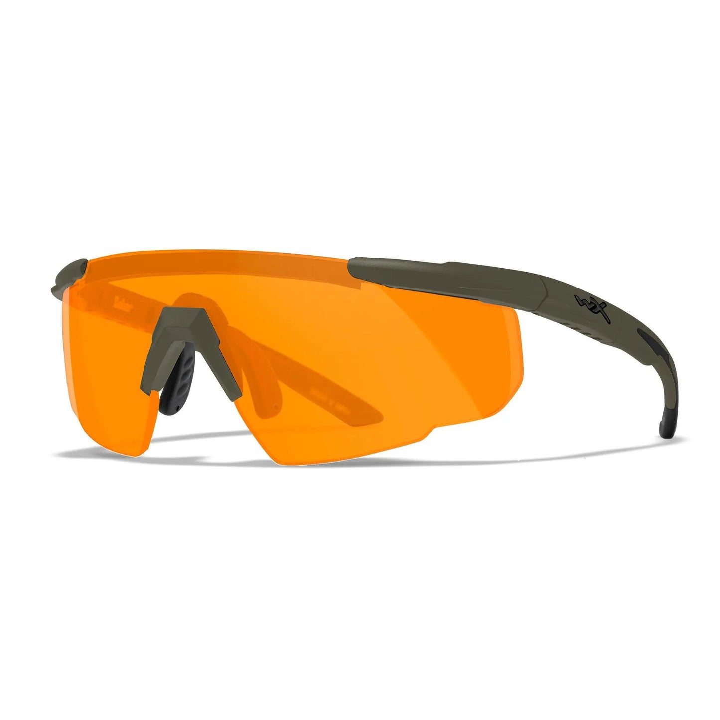 WILEY-X Sonnenbrille SABER ADVANCED, Three Lens Kit, grau/klar/helles orange, matt grün