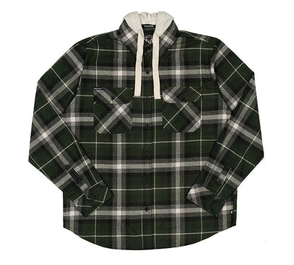 Flanell STOCKADE, green/black