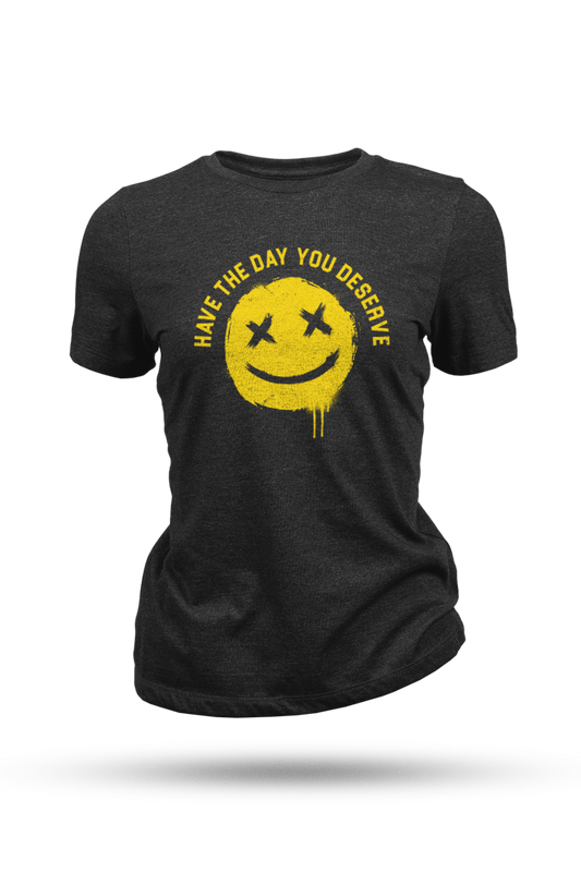 Women's T-Shirt SMILEY, black