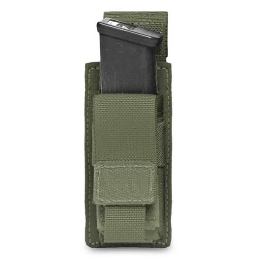 Direct Action Single 9mm Pistol Mag Pouch, OD green